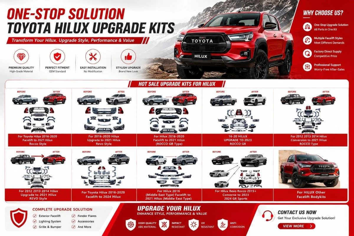 One-stop HILUX upgrade bodykits supply One-stop HILUX upgrade bodykits supply